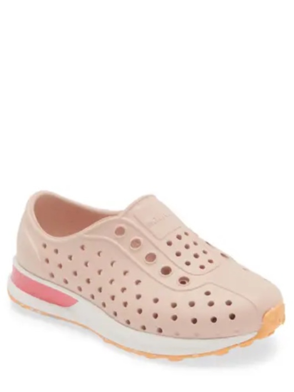 NATIVE Sneakers NEW Robbie Sugarlite Slip On Water Pink White Little Girls J2
